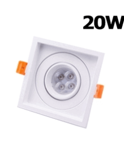 ดาวน์ไลท์-MR16-ROTA-S1-20W-โคมสีขาว dimmable